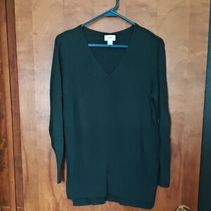 Old Navy Forest Green V-neck Pullover
